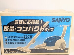 犬 新品 未使用◆掃除機◆【サンヨー/SANYO】SC-CP25L 紙パック クリーナー 軽量 コンパクトタイプ リビング 畳 便利屋 長期保管品