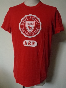 Abercrombie & Fitch アバクロンビー&フィッチ ヘンリーネック Tシャツ トップス サイズS ワッペン