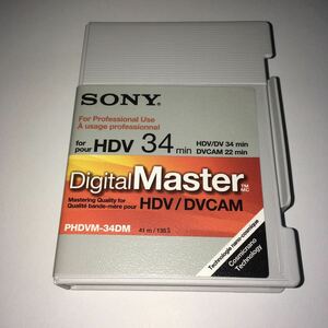 [未使用][長期保管品のためジャンク] SONY HDV 34分 HDV/DV 34分 DVCAM 22分 PHDVM-34DM ソニー DigitalMaster