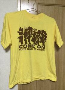 YOUR SONG IS GOOD 「COME ON」ジャケット プリント Tシャツ (ユアソングイズグッド YSIG)