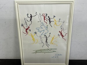 パブロ・ピカソ Pablo Picasso「円舞」 ポスター 額装約53×73cm