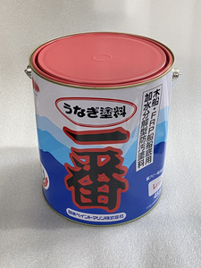 うなぎ一番　レッド　赤　4kg　ヘコミ缶　日本ペイント　B-5