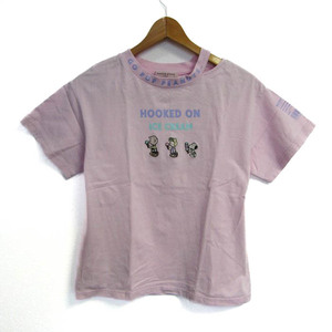 メゾピアノ 半袖Ｔシャツ トップス スヌーピー ピーナッツコラボ キッズ 女の子用 M(150)サイズ 薄紫 Mezzo Piano