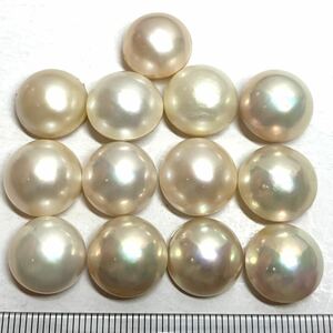 ☆マベパール13点おまとめ100ct☆M 20g約13.1-13.7mm パール 半円真珠 ジュエリー 裸石 宝石 pearl jewelry ②