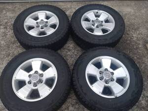  TOYOTA　トヨタ　ハイラックスサーフ 215系 純正 17×7.5J +30 139.7-6H＆ ブリヂストン　BLIZZAK　DM-V2 265/65R17　4本セット