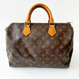 ◆ ルイ ヴィトン LOUIS VUITTON モノグラム スピーディ 30 ハンドバッグ M41108 ミニボストン ブラウン レディース メンズ かばん