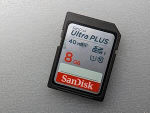 SanDisk Ultra PLUS SDHCカード 8GB UHS-I U1 Class10 ケース付き サンディスク SDカード メモリーカード 動作確認済み