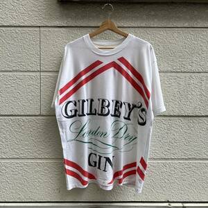 80s 90s USA古着 総柄 プリントTシャツ 半袖Tシャツ GILBEY