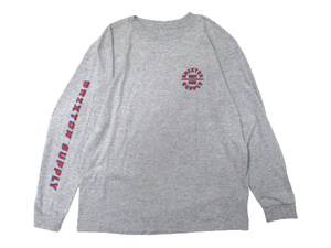 即決☆BRIXTON ブリクストン BOYS SIZE ボーイズサイズ ロンT ヘザーグレー SIZE:Boys M.ftc huf 