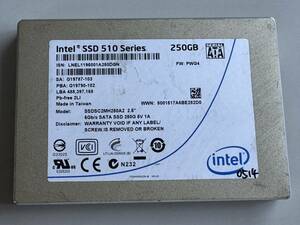 INTEL SSD 250GB【動作確認済み】0514　