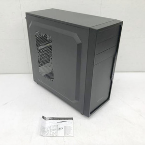 D2325YO ◆0120_4凹【美品】PCケース ミドルタワー ATX/MicroATX対応 Sarkoon SHA-VS4-VBK パソコン