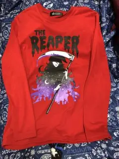 Listen Flavor The Reaper 長袖Tシャツ 赤