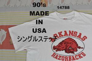 90’ｓ Tシャツ 14788 USA製 シングルステッチ ビンテージ 00