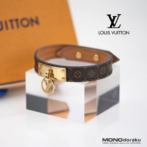 ルイ ヴィトン LOUIS VUITTON M4150F モノグラム ブラスレ ロゴマニア ブレスレット ブラウン×ゴールド レディースアクセサリー