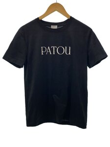 PATOU◆オーガニックコットンパトゥロゴTシャツ/Tシャツ/S/コットン/BLK/JE0299999999B