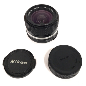 Nikon NIKKOR 28mm 1:2.8 一眼 マニュアルフォーカス カメラ レンズ 光学機器 QR062-158