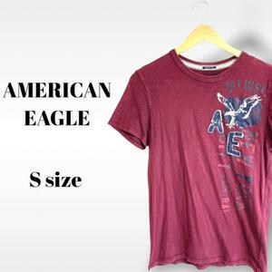 AMERICAN EAGLE　Tシャツ　半袖　ダメージ加工　メンズ　カジュアル