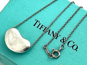 12E3★TIFFANY&Co./ティファニー★ エルサペレッティ ビーン 925 シルバー ネックレス