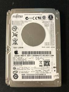 【送料無料】 MHW2160BHPL 【FUJITSU】【160GB】【2.5インチHDD】【SATA】