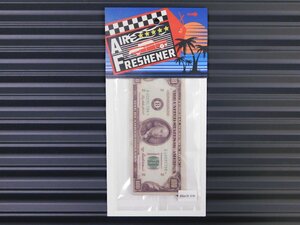 送料\94【Money・旧100ドル札柄】※《エアーフレッシュナー・Black ice／ブラックアイス》　AIR FRESHENER　アメリカン