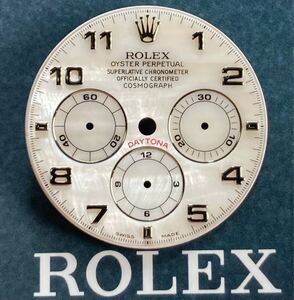 極美品 純正品 Daytona 16509 16519 シェル 文字盤 ロレックス デイトナ ROLEX White shell dial Arabia 正規品 アラビア 4030 GENUINE