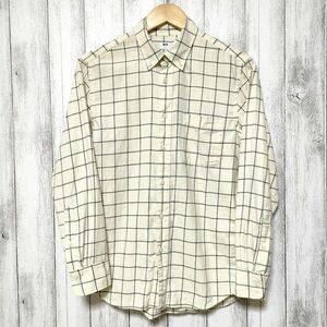 UNIQLO ユニクロ (S)　フランネルチェックシャツ　ボタンダウン