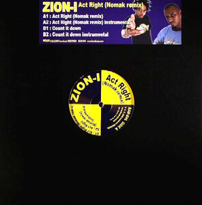 12 Zion I Act Right (Nomak Remix) / Count It Down BAD046 Handcuts Records /00250