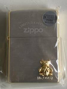 H14◆Zippo ジッポ◆オイルライター LIMITED EDITION テディベア No.0007 C zippo 05 BRADFORD.PA. 喫煙具 煙草 シルバー 未使用