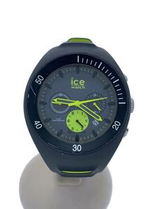 ice watch◆クォーツ腕時計/アナログ/ラバー/GRY/BLK/014946