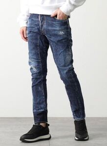 DSQUARED2 ディースクエアード 新品 未着用 TIDY BIKER S74LB1339 S30789 46サイズ 定価117,700円 ジーンズ デニムパンツ