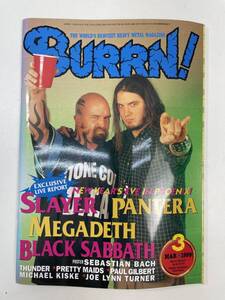 BURRNバーン1999年3月号SLAYER,PANTERA,MEGADETH【z97284】