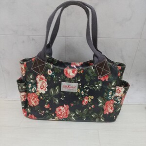 キャス・キッドソン cath kidston トートバッグ ハンドバッグ 花柄 ブラック