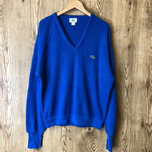 USA製 80s IZOD LACOSTE ラコステ Vネック ニット セーター サイズ メンズ L 80年代 古着 s24122019