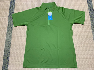 タグ付き新古品】Mizuno outdoor/ミズノ アウトドア　ドライサイエンス ジップ半袖Tシャツ L