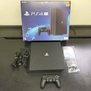 1円スタート【通電OK】SONY ソニー PlayStation4 Pro ジェットブラック CUH-7100B デュアルショック4 中古 06