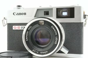 良品 Canon Canonet QL17 G-Ⅲ G3 40mm f1.7 レンジファインダー コンパクトフィルムカメラ　876022