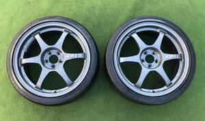 2本タイヤホイールセット SSR /SSF PCD/100 (215/40R18) 18インチ LEMANS LM704 DUNLOP DIGI-TYRE 