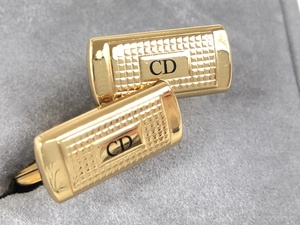 美品　クリスチャン・ディオール　Christian Dior　カフス　カフリンクス　ゴールドカラー　YMA-314