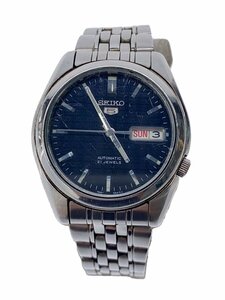 SEIKO◆自動巻腕時計/アナログ/ステンレス/WHT/SLV/7s26-01v0