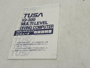 TUSA ツサ IMPLEX IQ-300 ダイブコンピューター用 取扱説明書 ダイビング用品 [X59575]