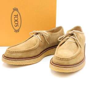 TOD’S トッズ クレープソール スエードレザーブーツ ベージュ 5 1/2 ITB2TFRZ8DZ4