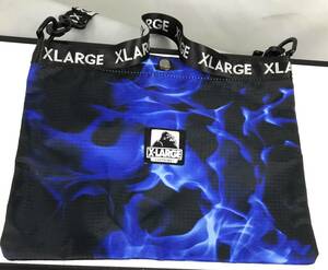 XLARGE 　ショルダーバッグ　カジュアル　斜め掛け　　マチ無し　サコッシュ　ブルーブラック　　　　JTB-71 