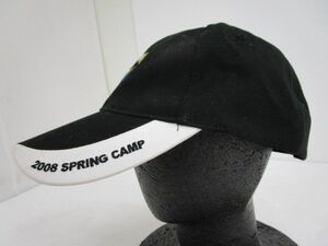 ■み-118■ 日本ハム ファイターズ　キャップ　2008SPRINGCAMP　ブラック　中古