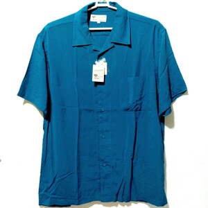 特価/未使用【サイズ=4L(3XL)】 ALOHA SHIRTRS/メンズ/半袖/アロハシャツ/胸囲=112～120cm/blue