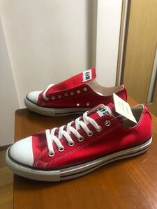 ■新品★27.5cm★コンバース オールスター オックス★M9696★RED★ALLSTAR OX★メンズシューズ★赤★ロー■