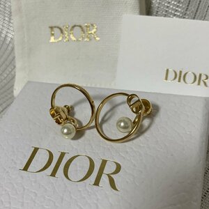 デッドストック CD ディオール CHRISTIANDIOR CDロゴ サークルピアス モンテーニュ GOLD おまけ 消毒綿 念の為おつけします。 IW409CA04CD