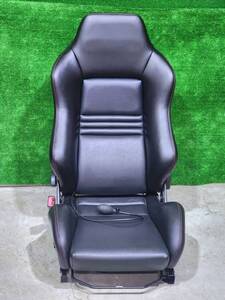 RECARO レカロ SR-3 SR3 LX-F？ 高級なレザー張替え仕様 エア式のランバーサポート付 セミバケツシート 