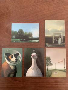 ミャエルゾーヴァ　ポストカード　5枚セット　動物　豚　　鳥　犬　MICHAEL SOWA ミャエル　ゾーヴァ　絵はがき　絵葉書　アメリ　☆