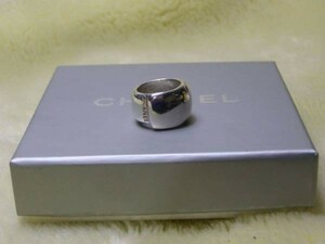 ☆送料無料☆CHANEL　シャネル 【Silver925】シンプルデザインリング　シルバー925　指輪(USED)