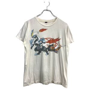 tultex 半袖 キャラクターTシャツ Sサイズ ホワイト コットン メキシコ製 古着卸 アメリカ仕入 t2409-3897